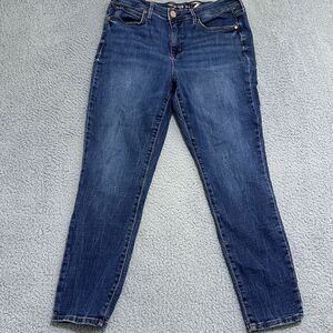 Seven7‎ Metro Ultra High Rise Skinny Jeans Womens Sz 12 Stretch Dark Blue Wash